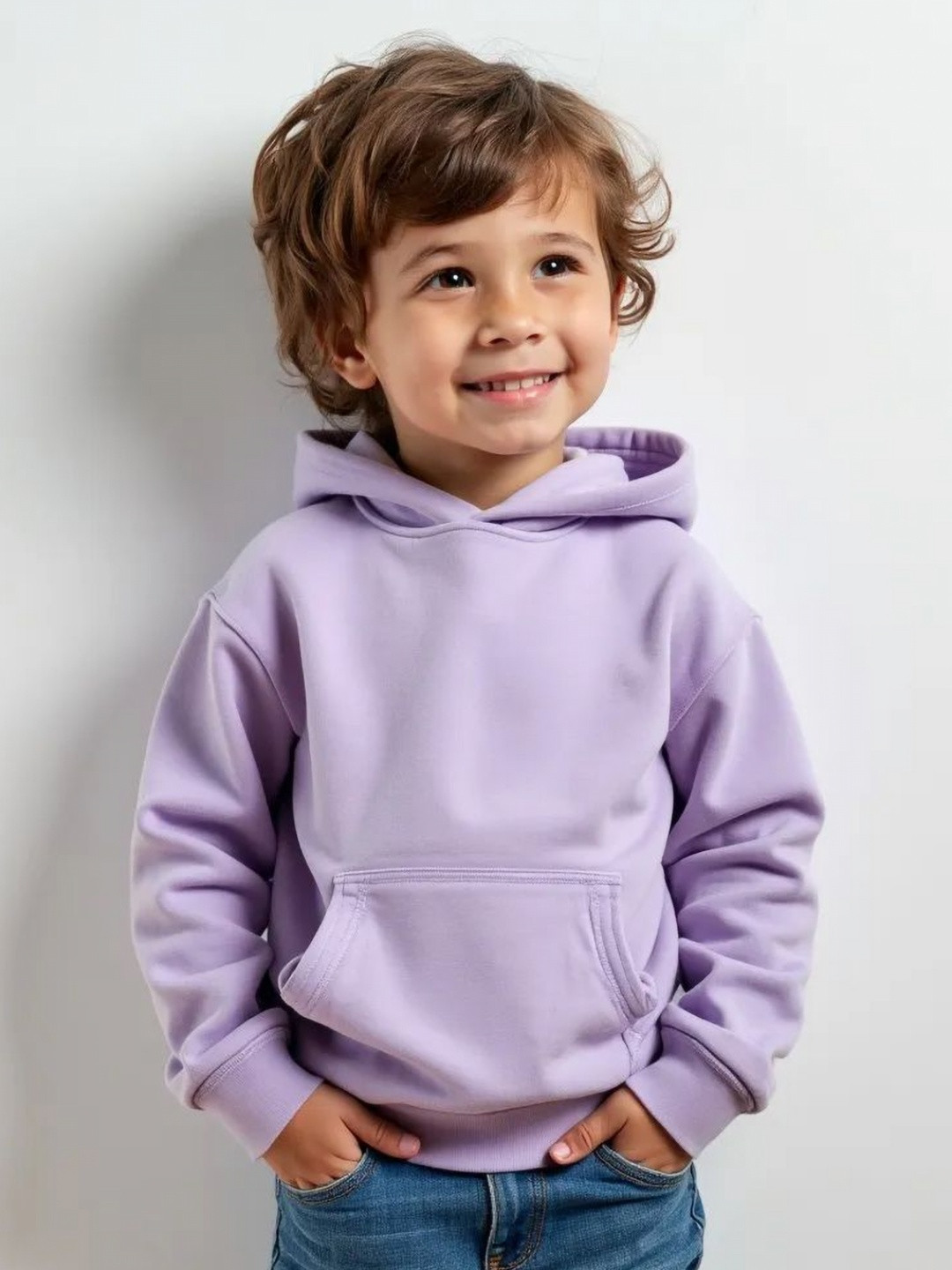 Farbot Kids Hooded Woollen Pockets T-shirt