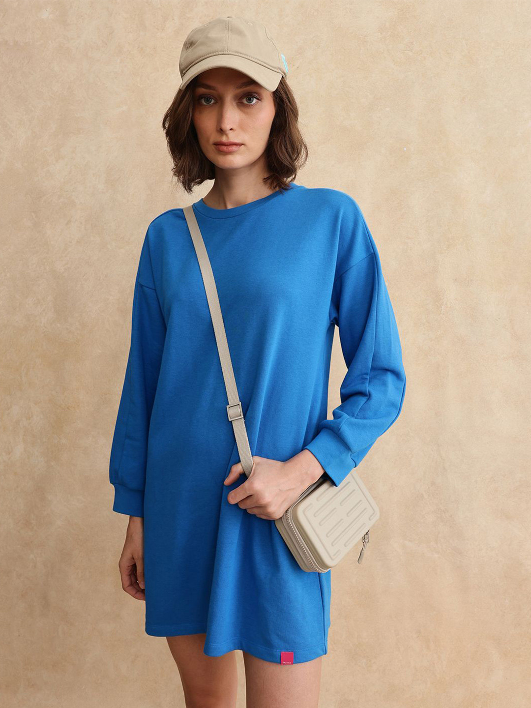 RAREISM Women Round Neck Long Sleeves Pullover Sweatshirt