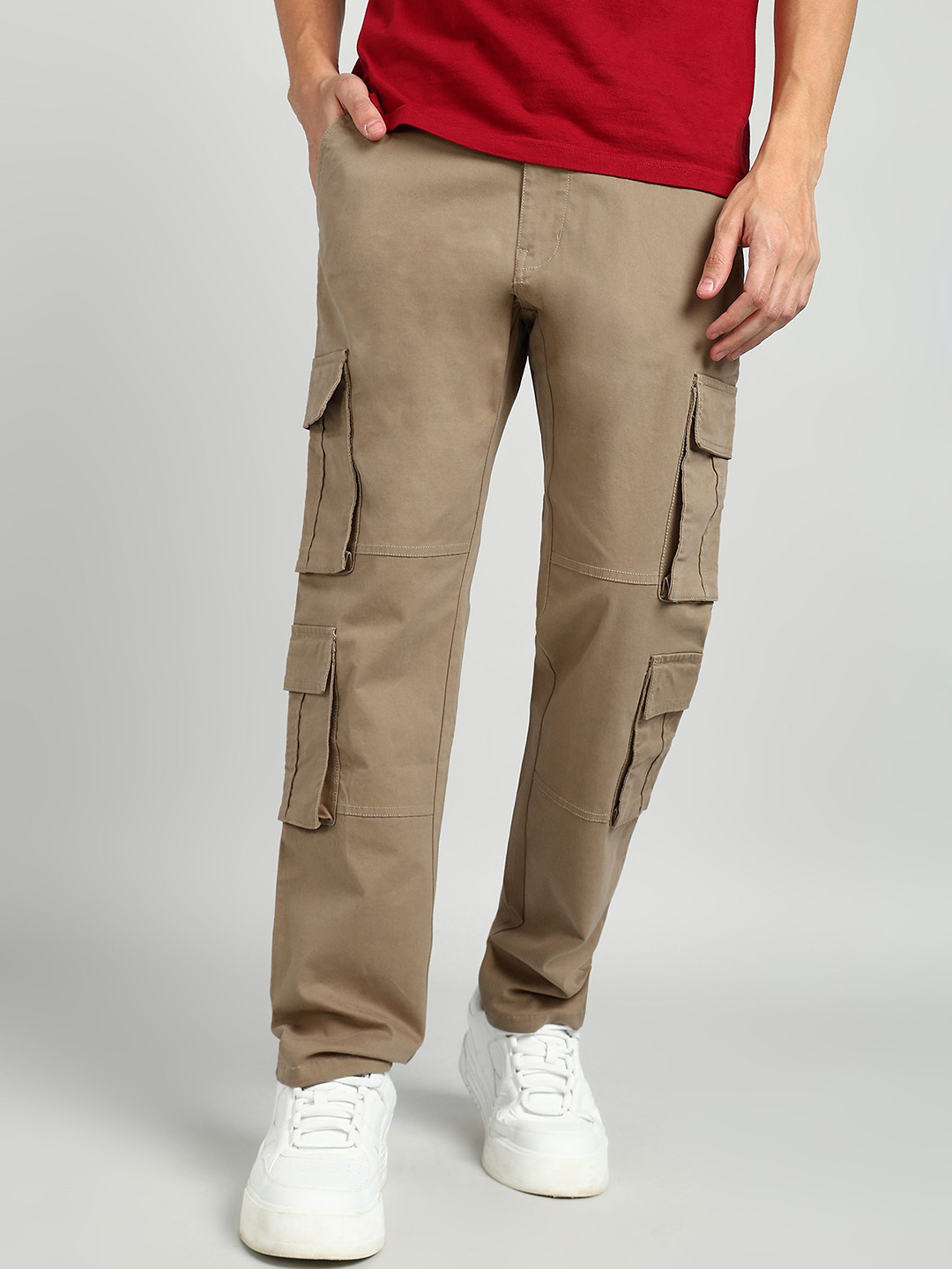 AFLASH Men High-Rise Light Fade Jeans