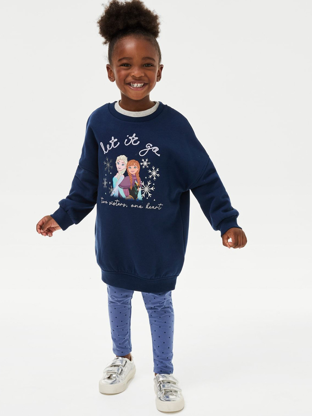 Marks & Spencer Girls Disney Printed Sweatshirt & Leggings