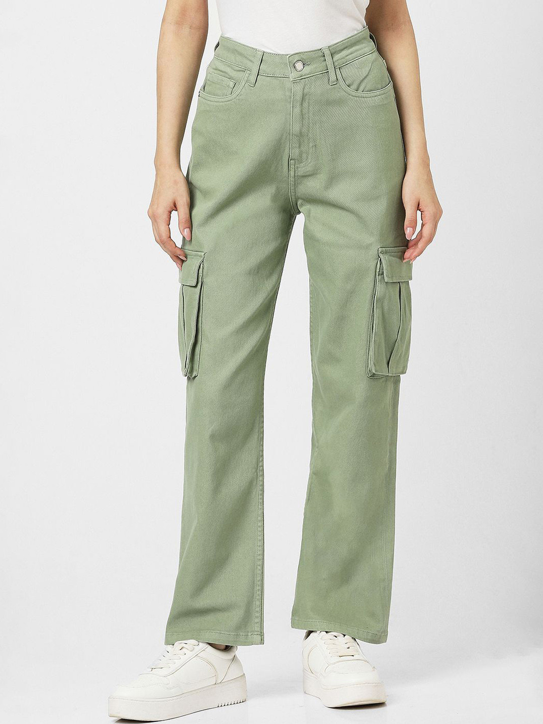 Van Heusen Woman Women High-Rise Relaxed Fit Cargo Style Jeans