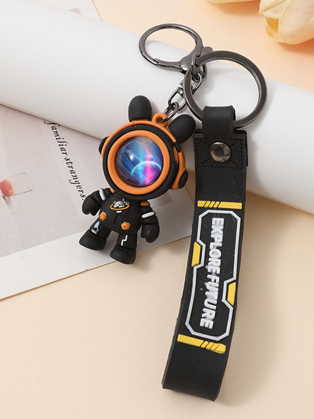 Flenzy 3D Astronaut Printed Key Chain With Belt