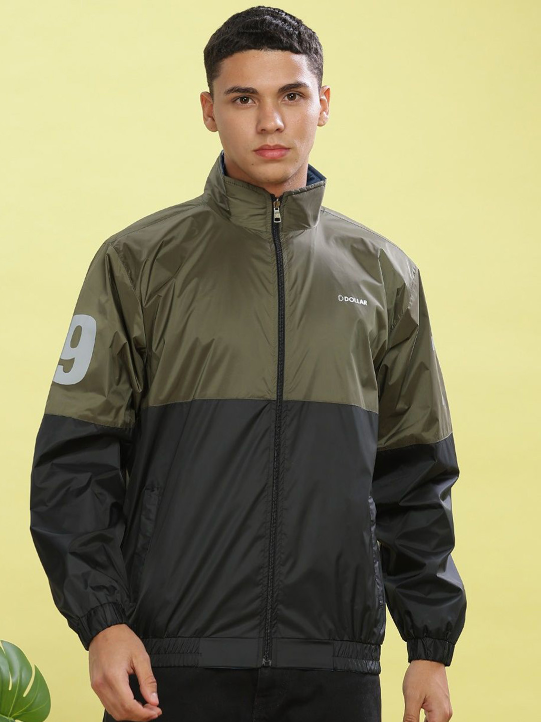Dollar Men Reversable Light Weight Windcheater Jacket with UV Protection and Pockets
