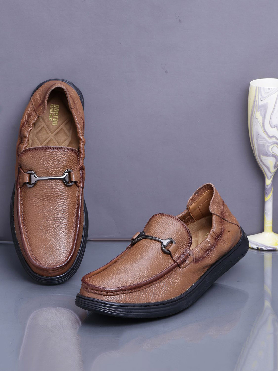 DOCTOR EXTRA SOFT Men Round toe Slip-On Formal Shoes