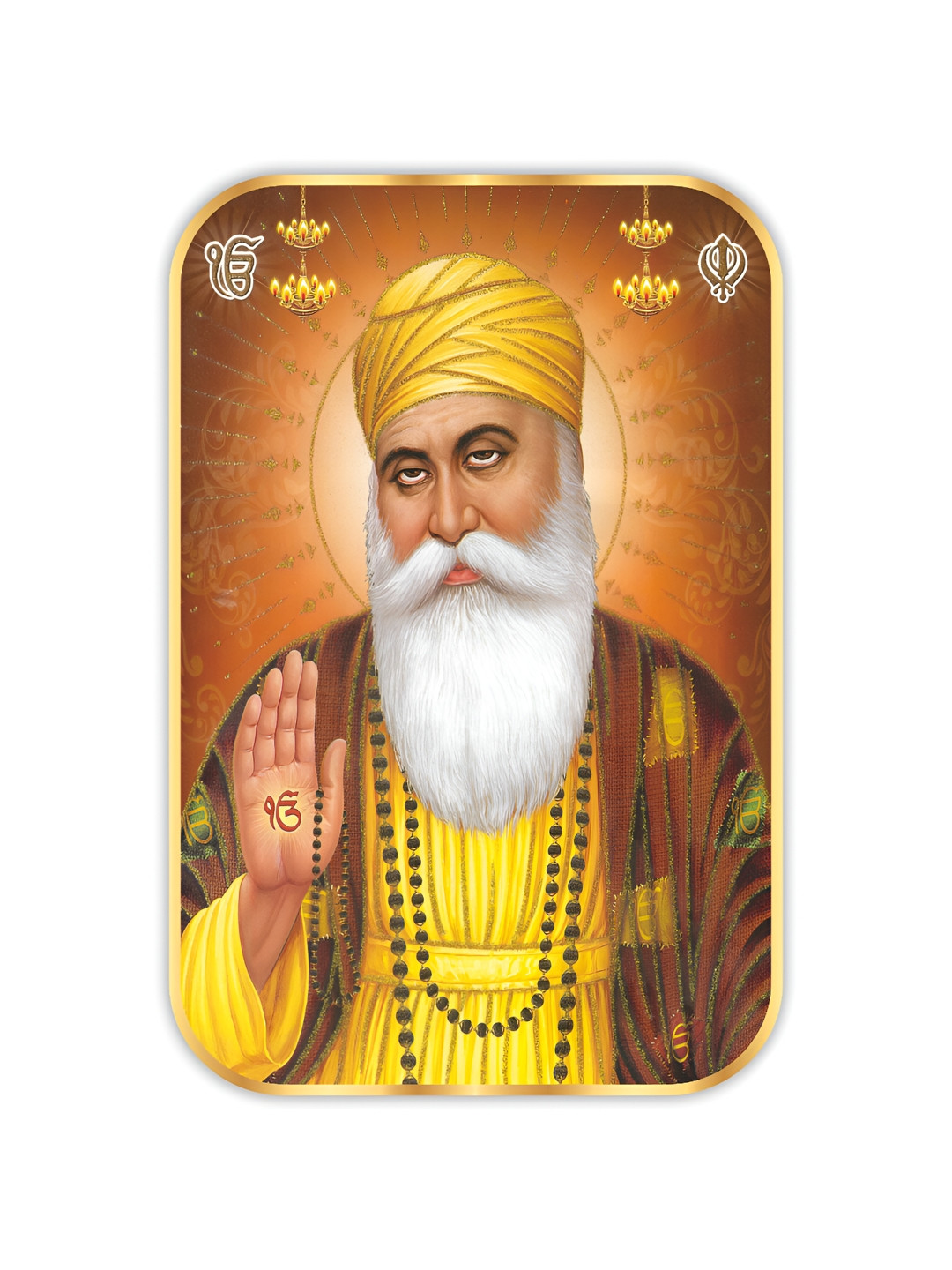 SAF Gurunanak Canvas Wall Rectangle Paintings Wall Art