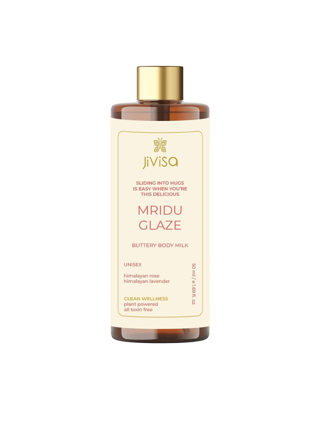 JiViSa Mridu Glaze Buttery Body Milk For Luminescent and Smooth Skin - 50 ml