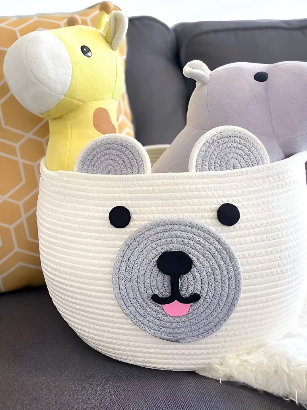 The Gharnish White Set of 1 Reusable Multi-Utility Organisers