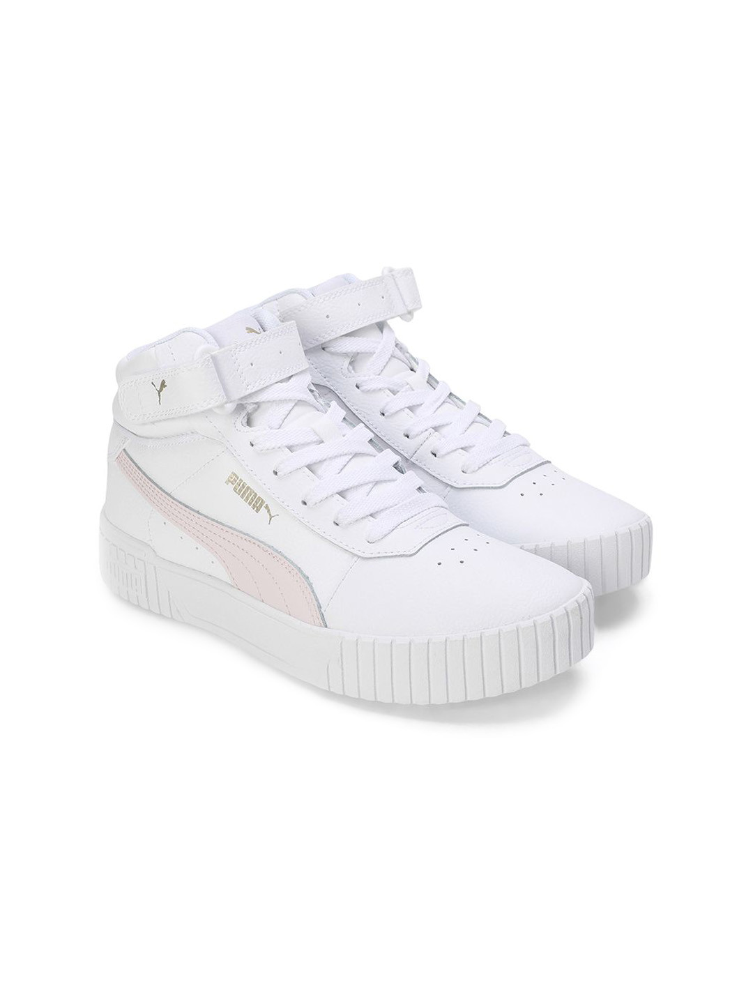 Puma Carina 2.0 Mid Women Round Toe Mid Top Lace-Ups Sneakers