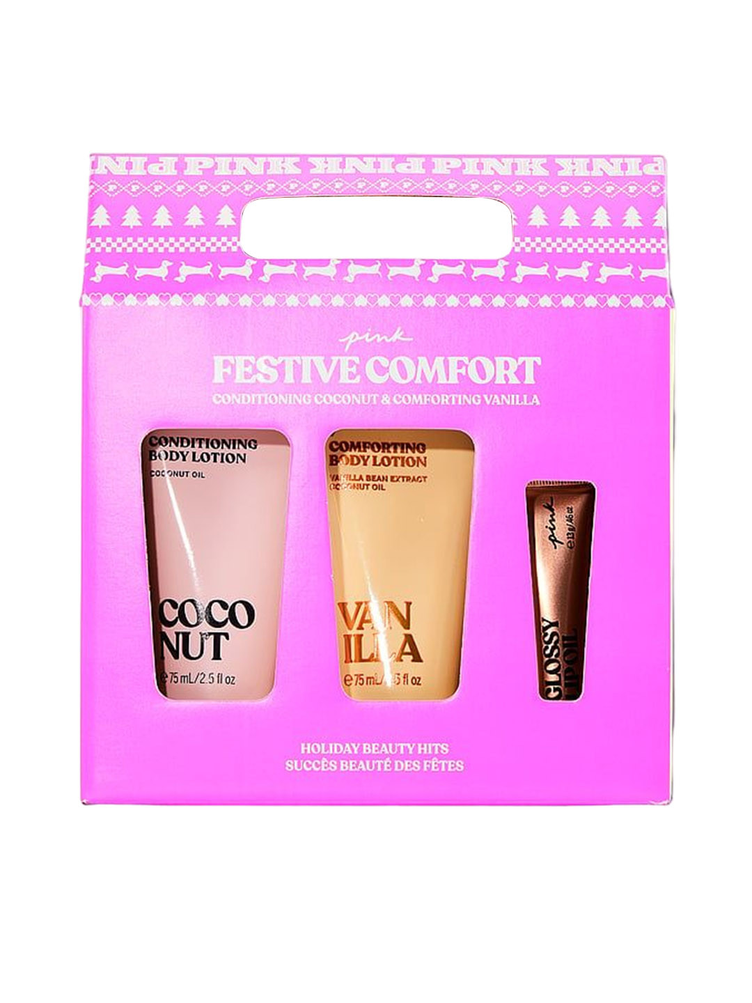 Victoria's Secret Set Of 3 Piece Body Lotion & Lip Oil - 75ml & 75ml & 13g