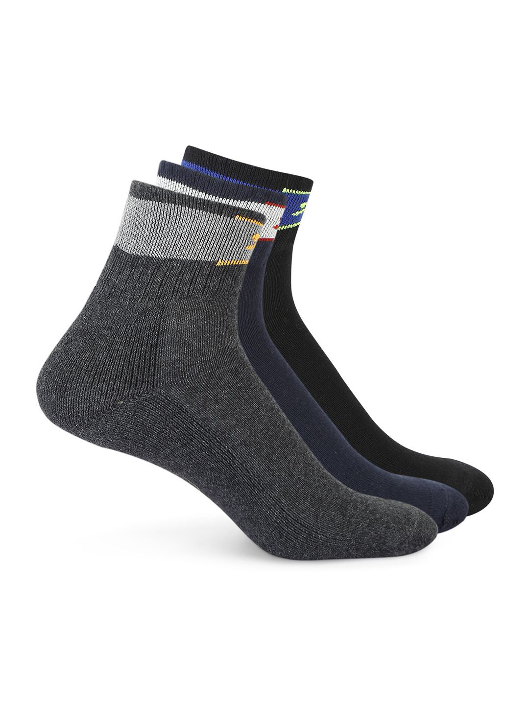Black Panther Women  Pack Of 3 Patterned Cotton Ankle-Length Socks