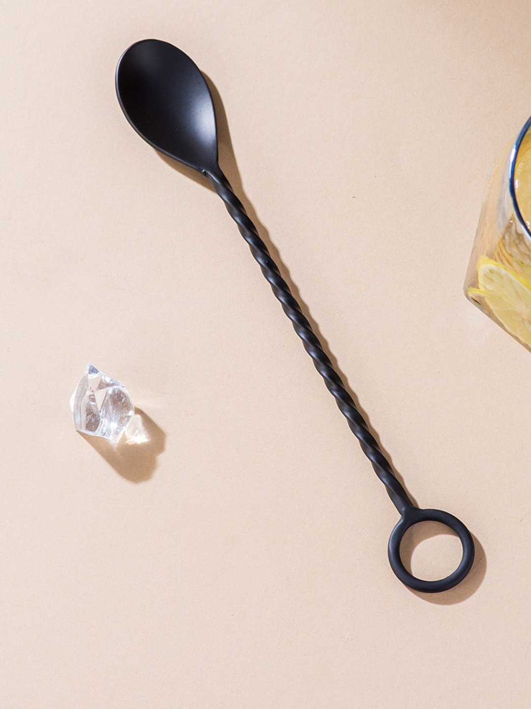 nestroots Black Stainless Steel Bar Spoon