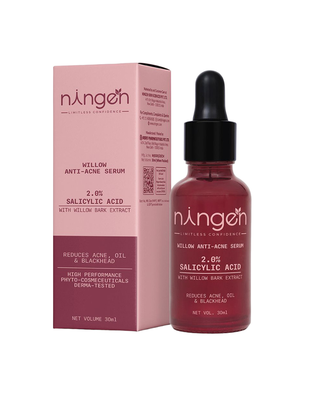 Ningen Willow Anti-acne Serum- 30 ml