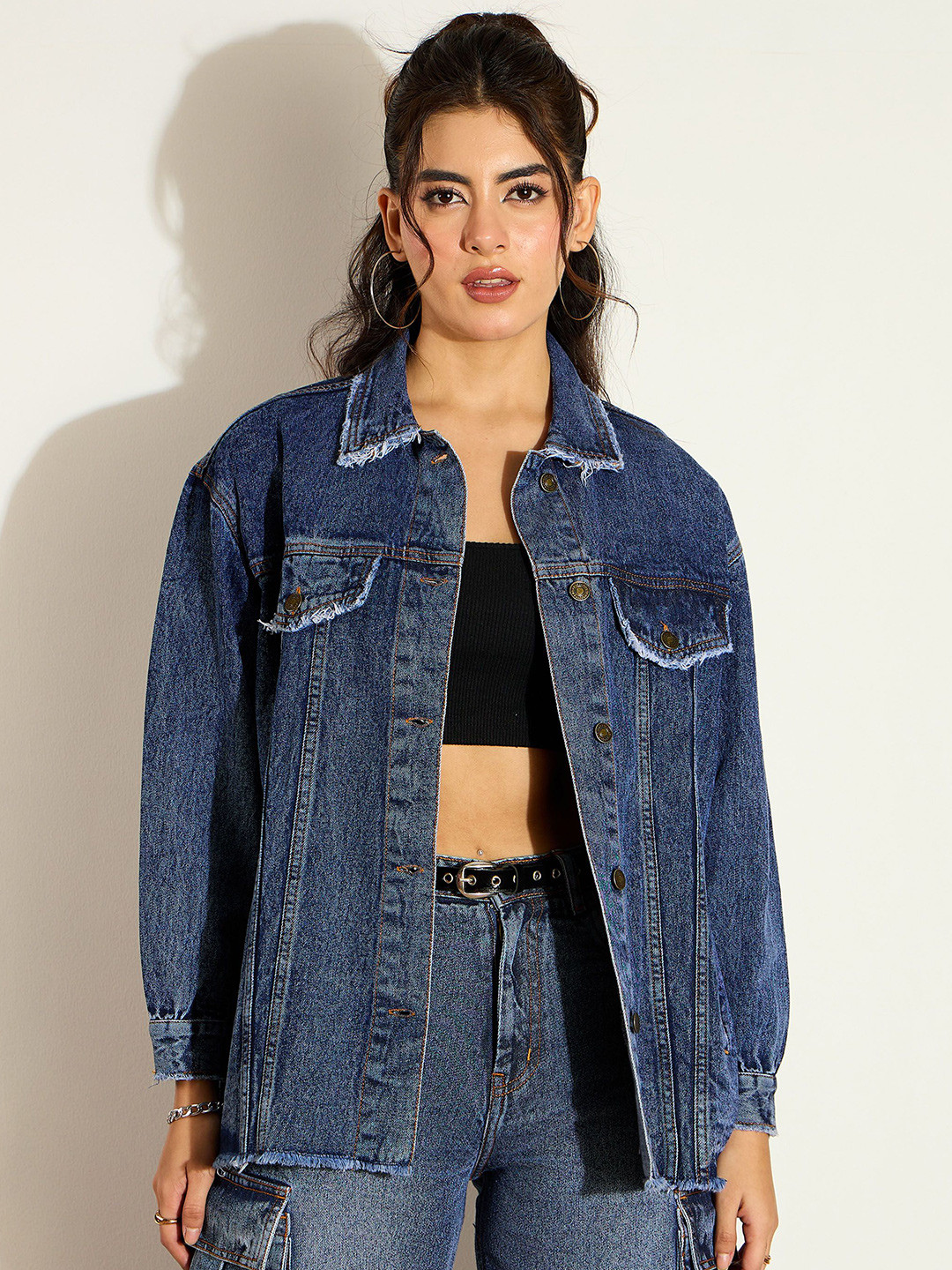 SASSAFRAS Women Opaque Casual Shirt - Oversized