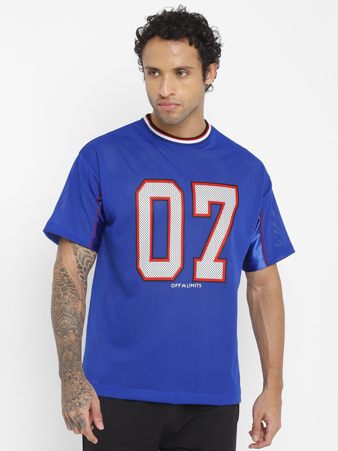 OFF LIMITS Men Printed Applique T-shirt