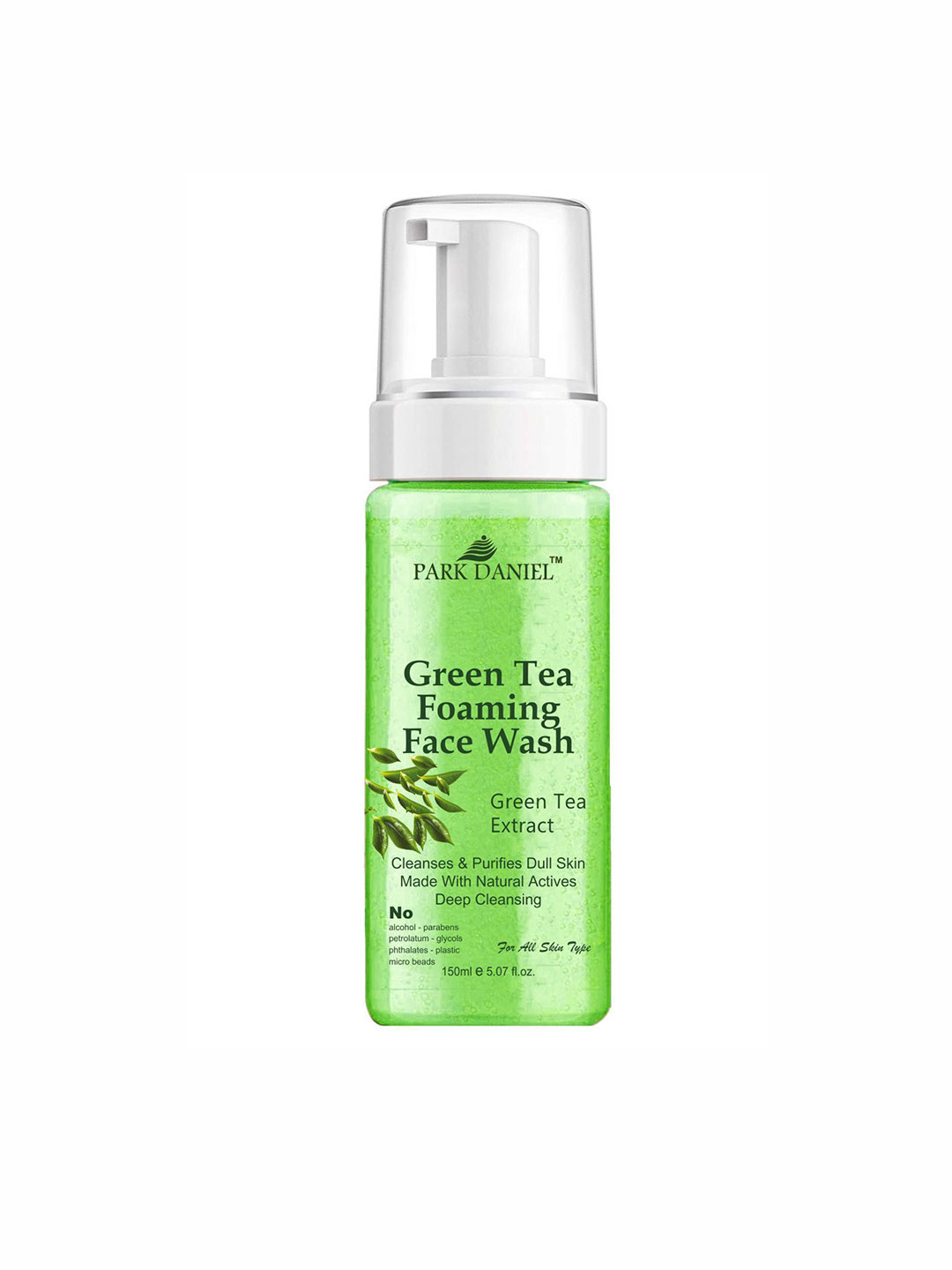 Park Daniel Green Tea Foaming Face Wash With Aloe Vera Extract - 150 ml