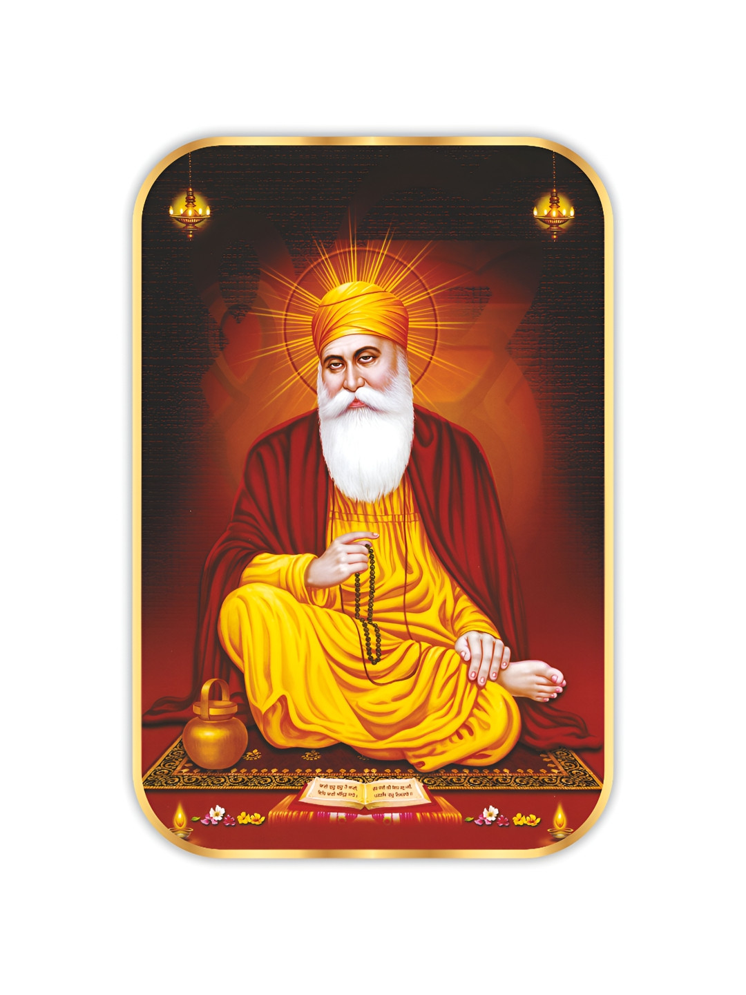 SAF Gurunanak Canvas Wall Rectangle Paintings Wall Art