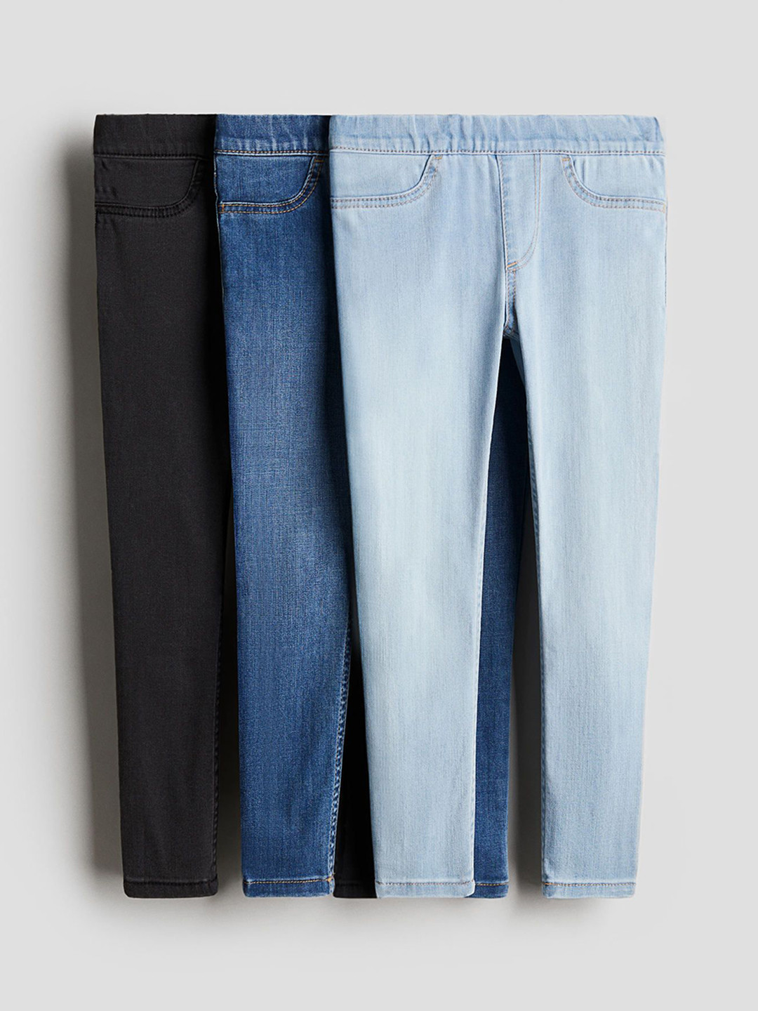 H&M 3-Pcs Mid Rise Jeggings