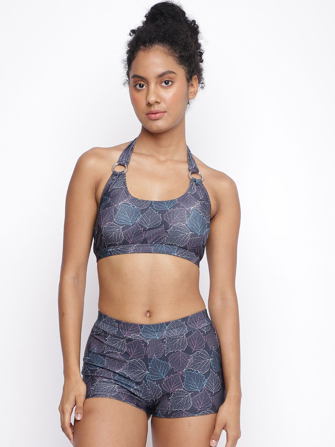 La Intimo Tropical Printed Swimwear Bikini Set