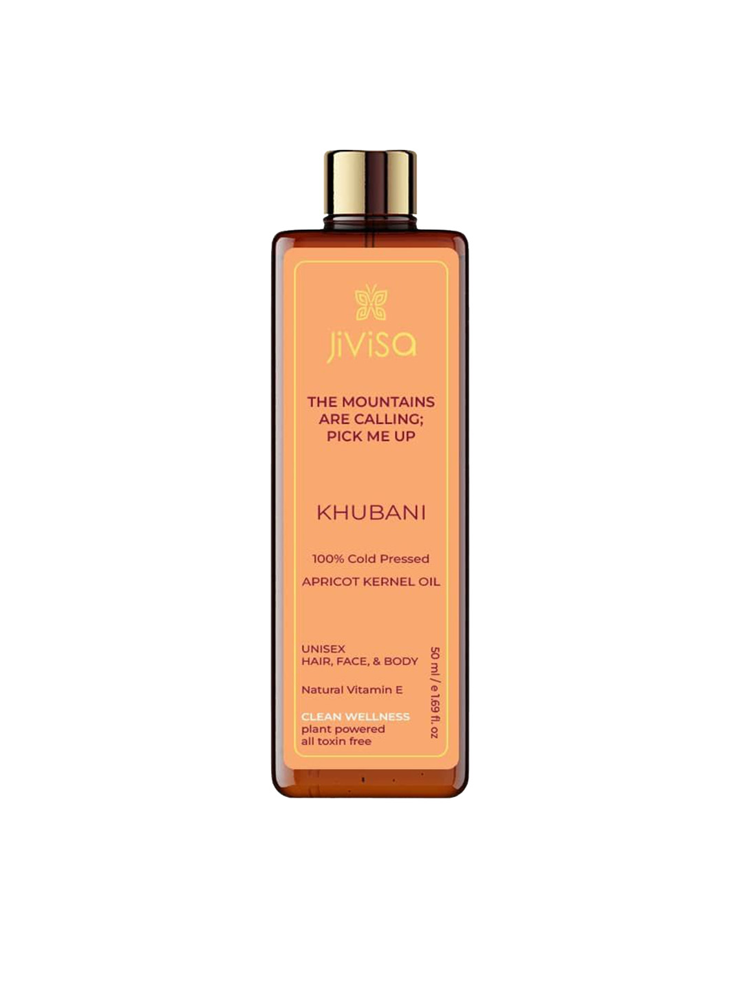 JiViSa Khubani 100% Cold Pressed Apricot Oil- 200 ml