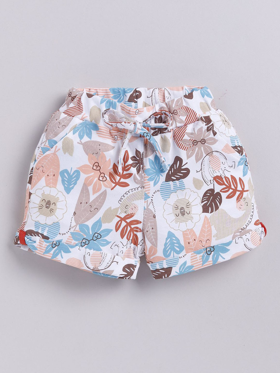 Annie Girls Pack of 2 Conversational Printed Mid-Rise Hot Pants Shorts