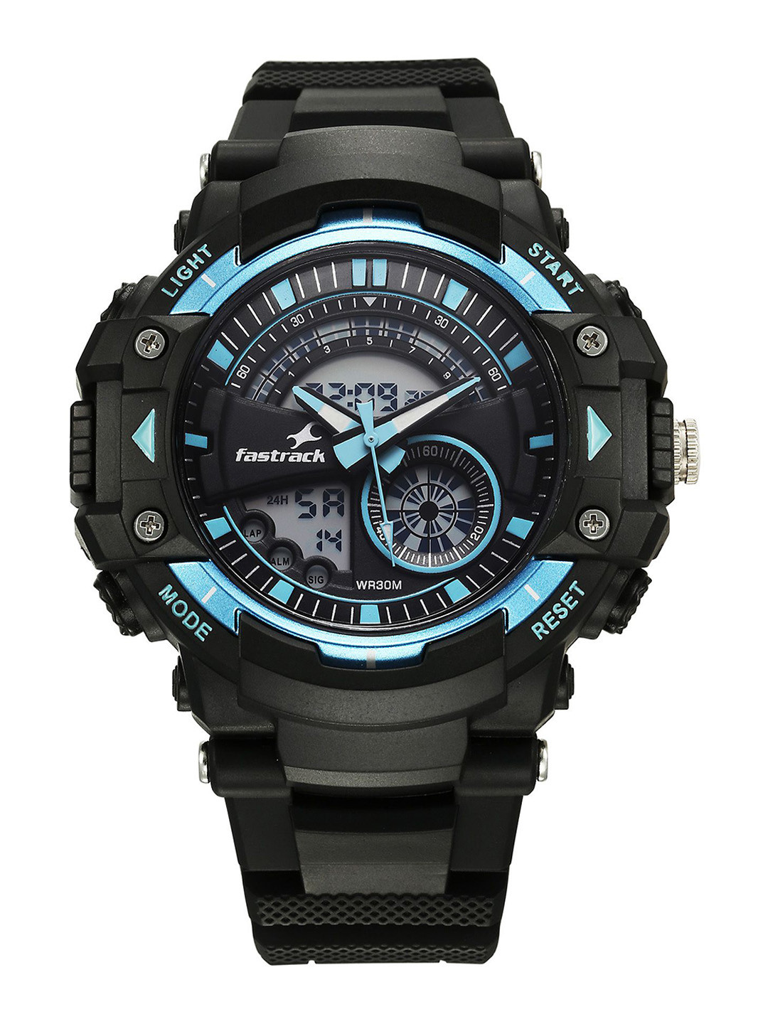 Fastrack Unisex Dial & Straps Digital Watch 38097PP01W