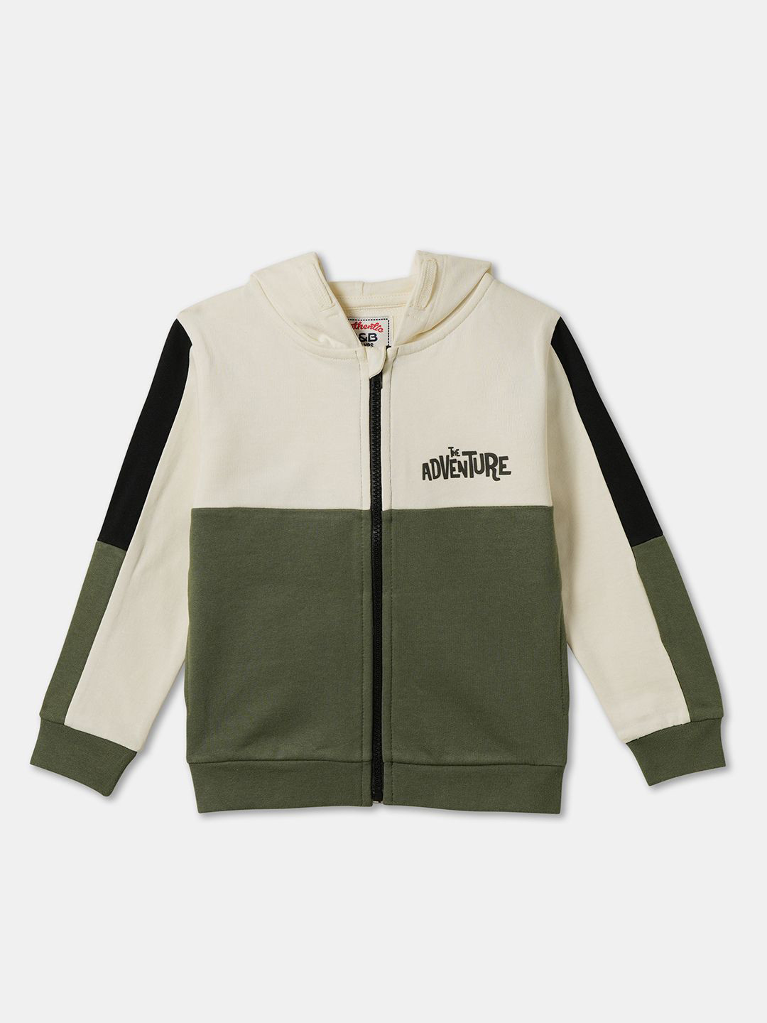 R&B Boys Colourblocked Open Front Jacket with Embroidered