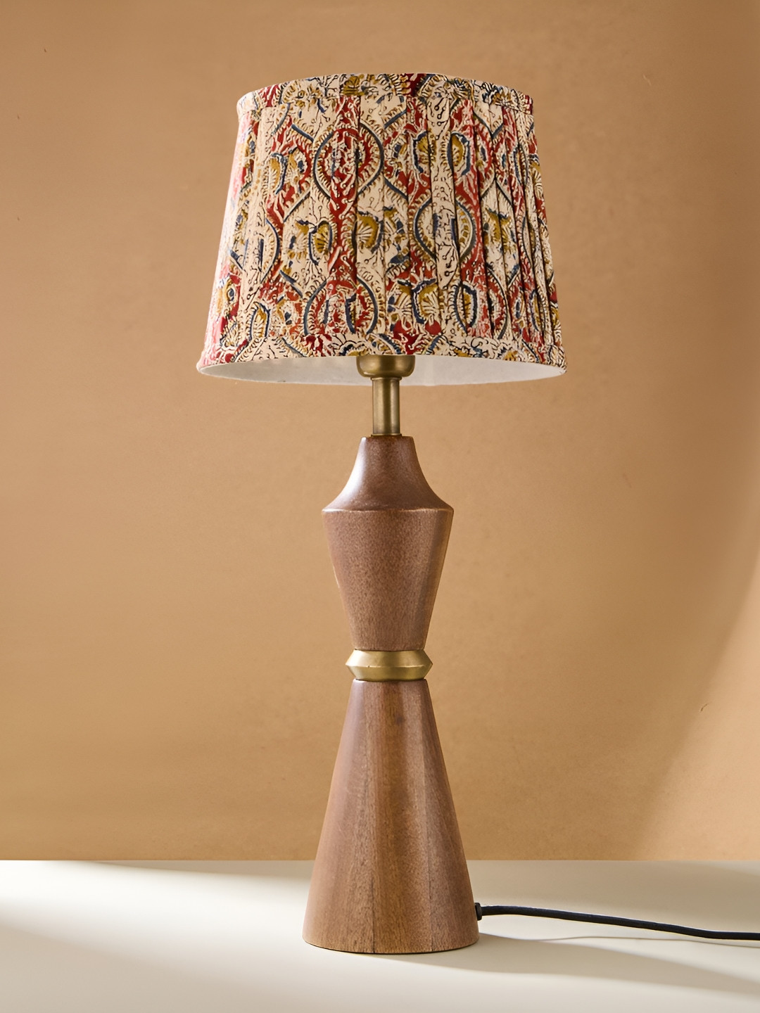 Fabindia Multi Cotton Plated Niya Tapered Drum Lampshade- Small