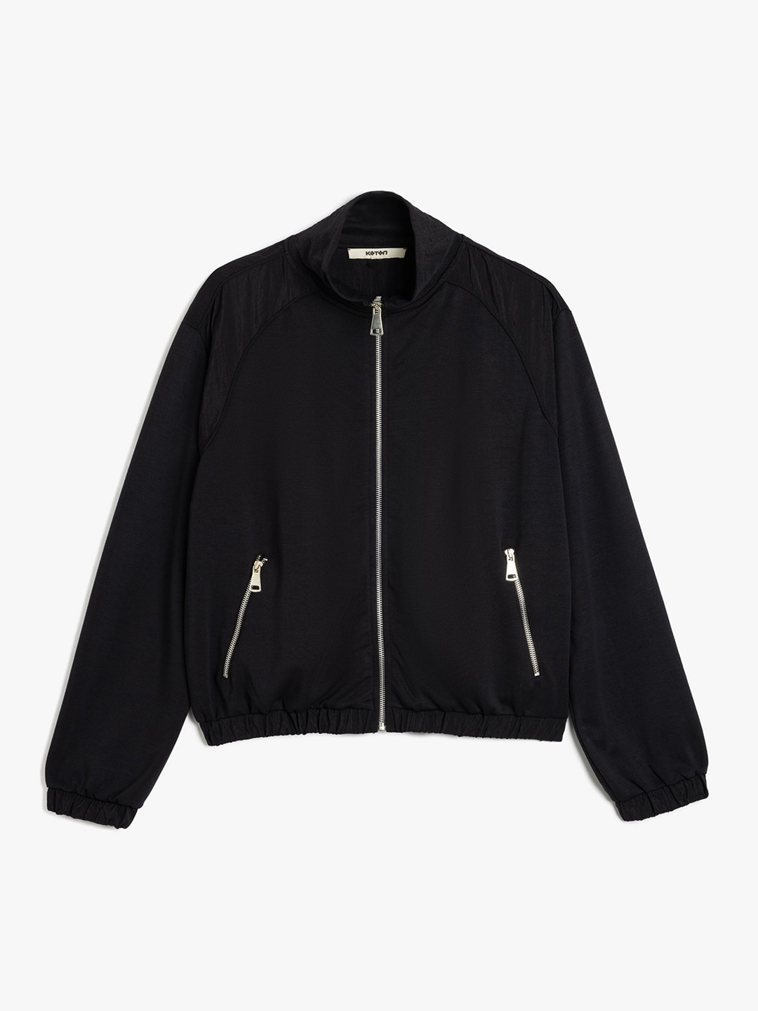 Koton Embroidered Crop Sporty Jacket