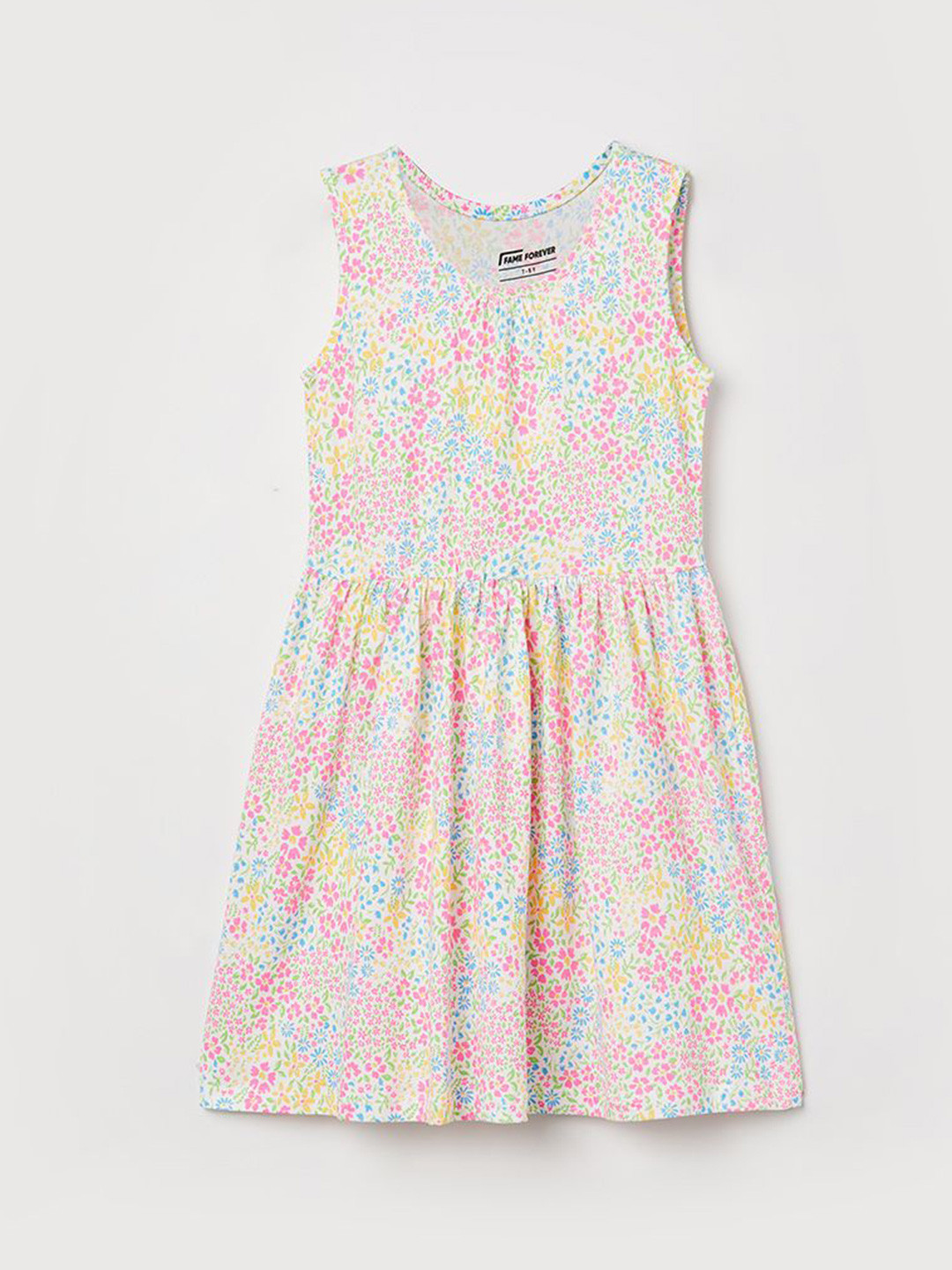 Fame Forever by Lifestyle Floral Print Off-Shoulder Fit & Flare Dress