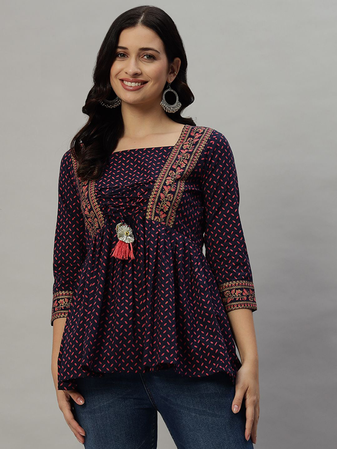 KBZ Floral Print Cotton Top