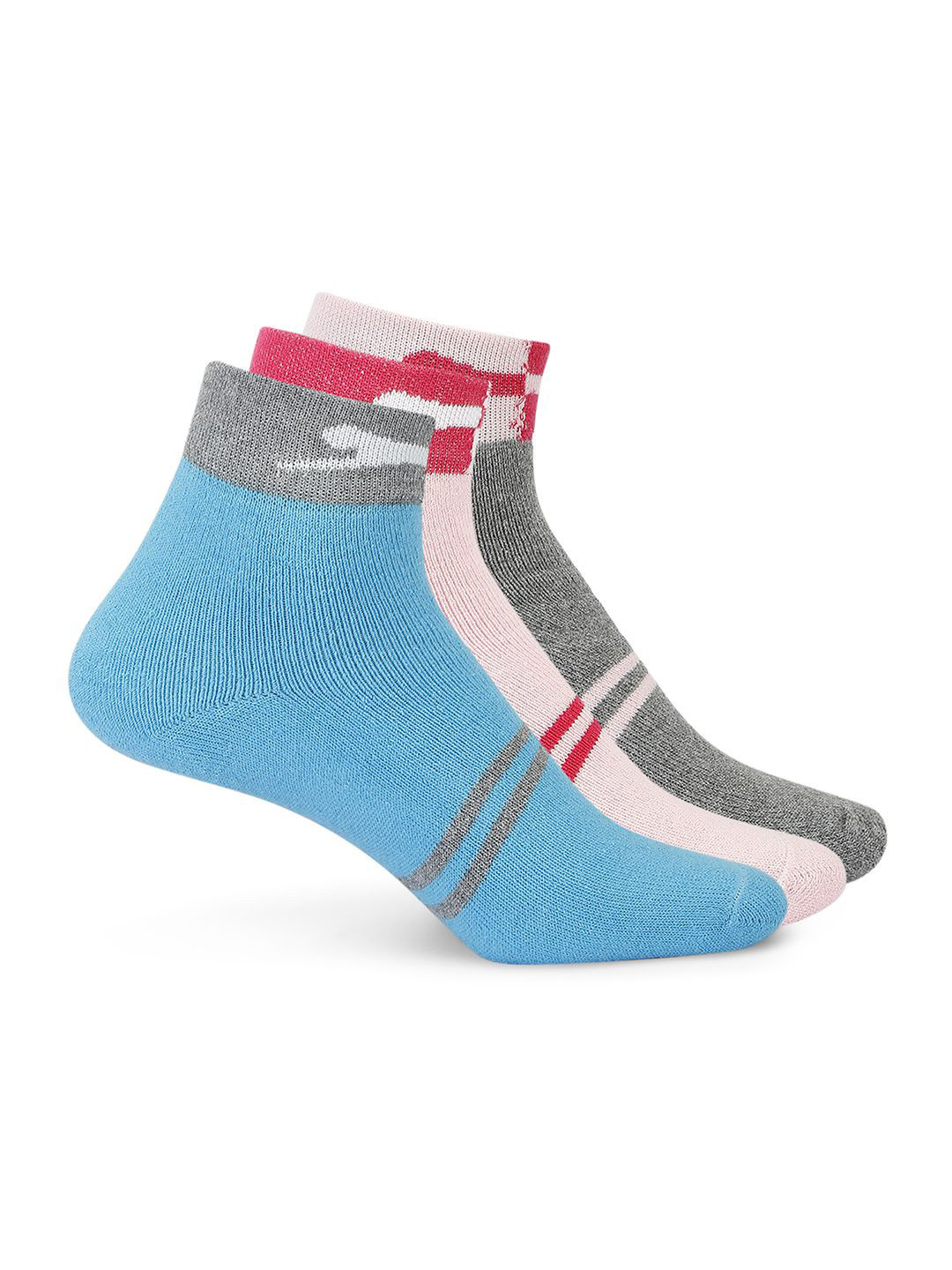 Black Panther Women Pack Of 3 Patterned Cotton Ankle-Length Socks