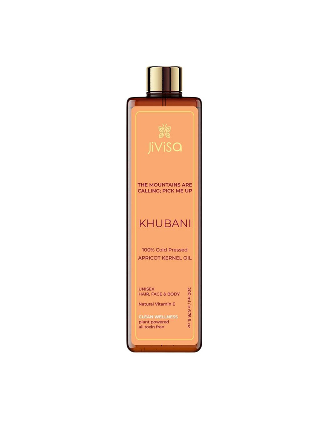 JiViSa Khubani 100% Cold Pressed Apricot Oil For Hair & Skin Nourishment - 50 ml