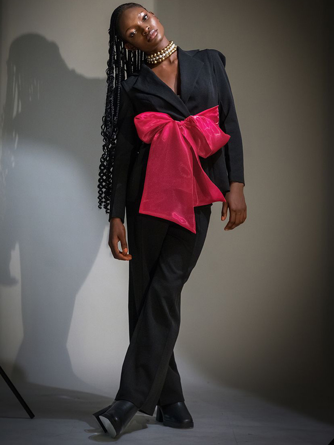 JENI PAPO Notched Lapel Blazer & Trousers Co-Ords