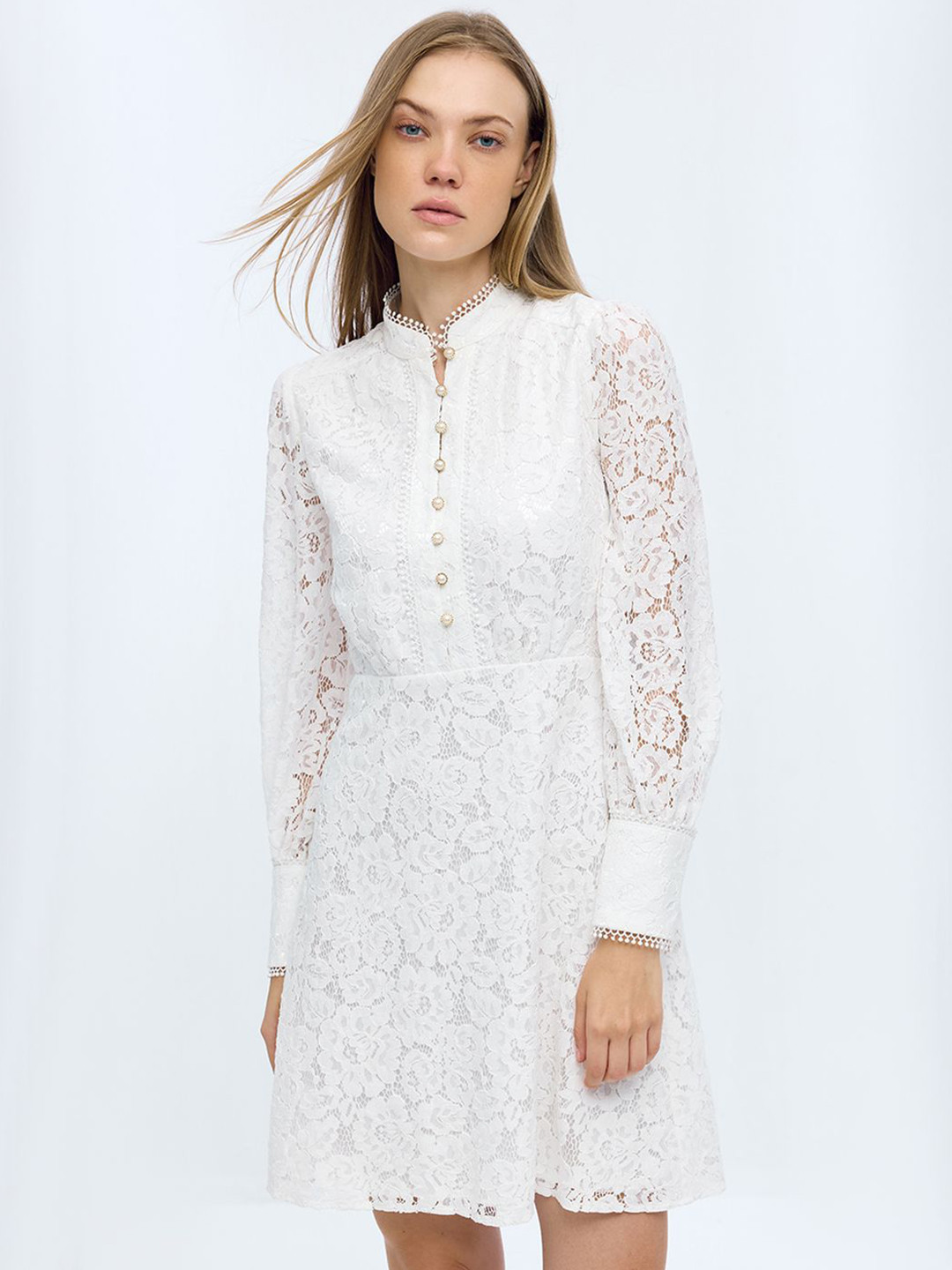 COVER STORY Print Fit & Flare Midi Dress