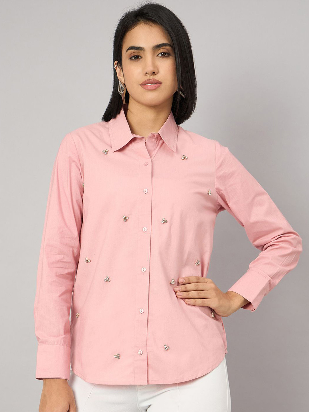 Orchid Blues Women Smart Opaque Party Shirt