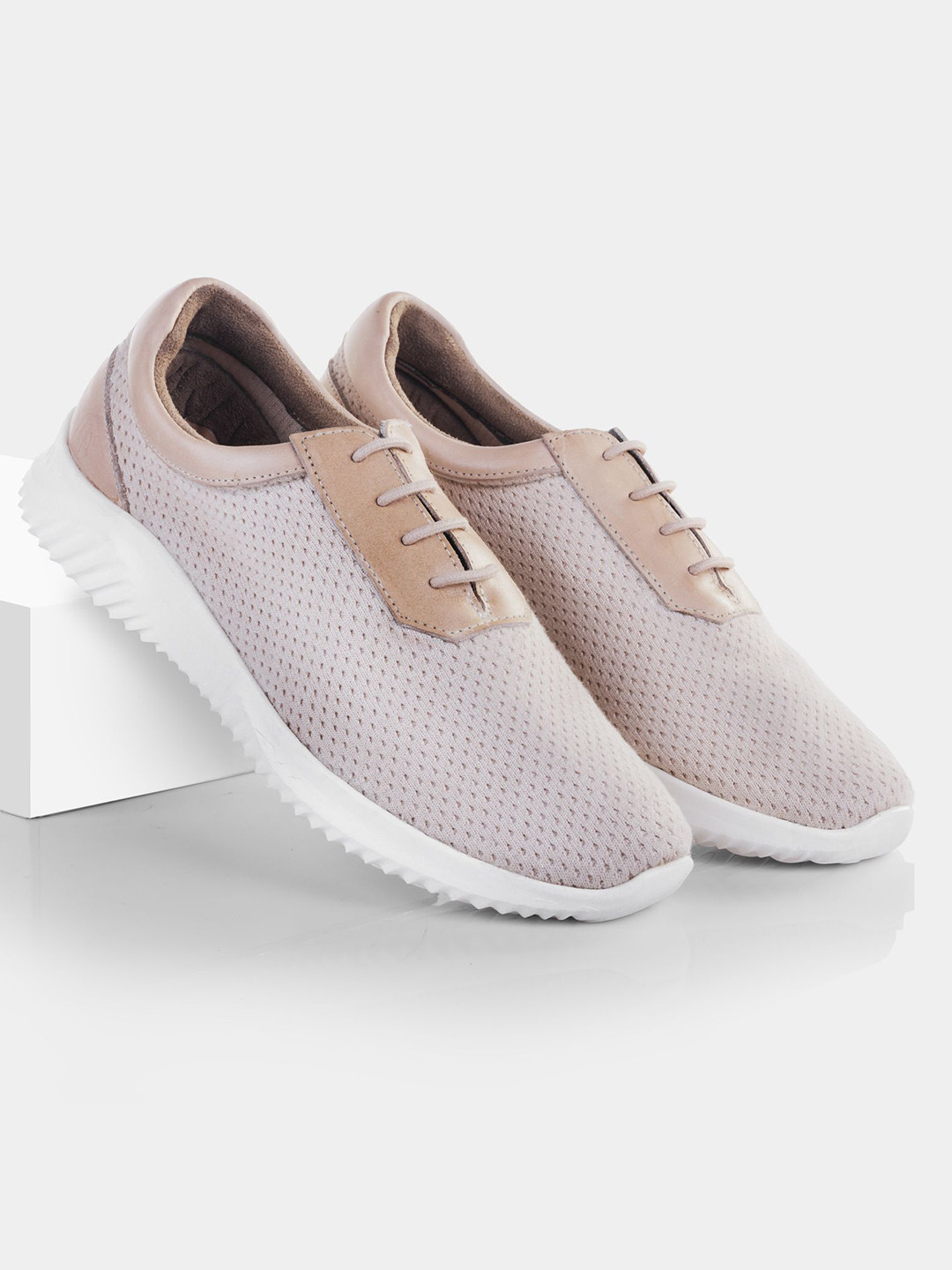 LA MARCA Men Perforations Leather Sneakers