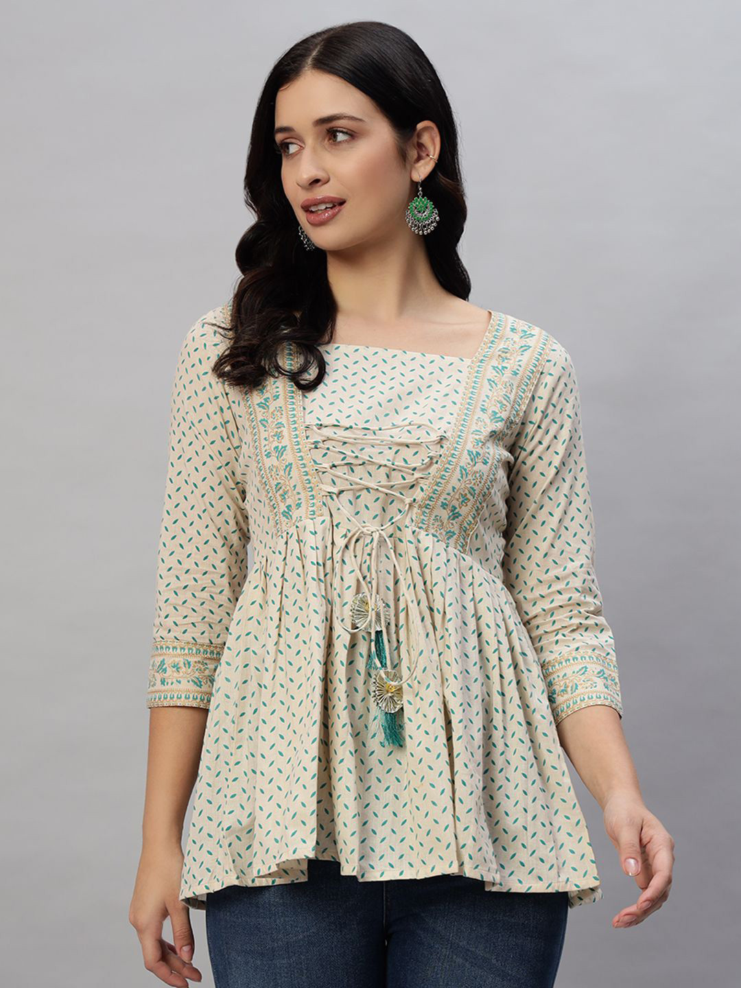 KBZ Floral Print Cotton Top