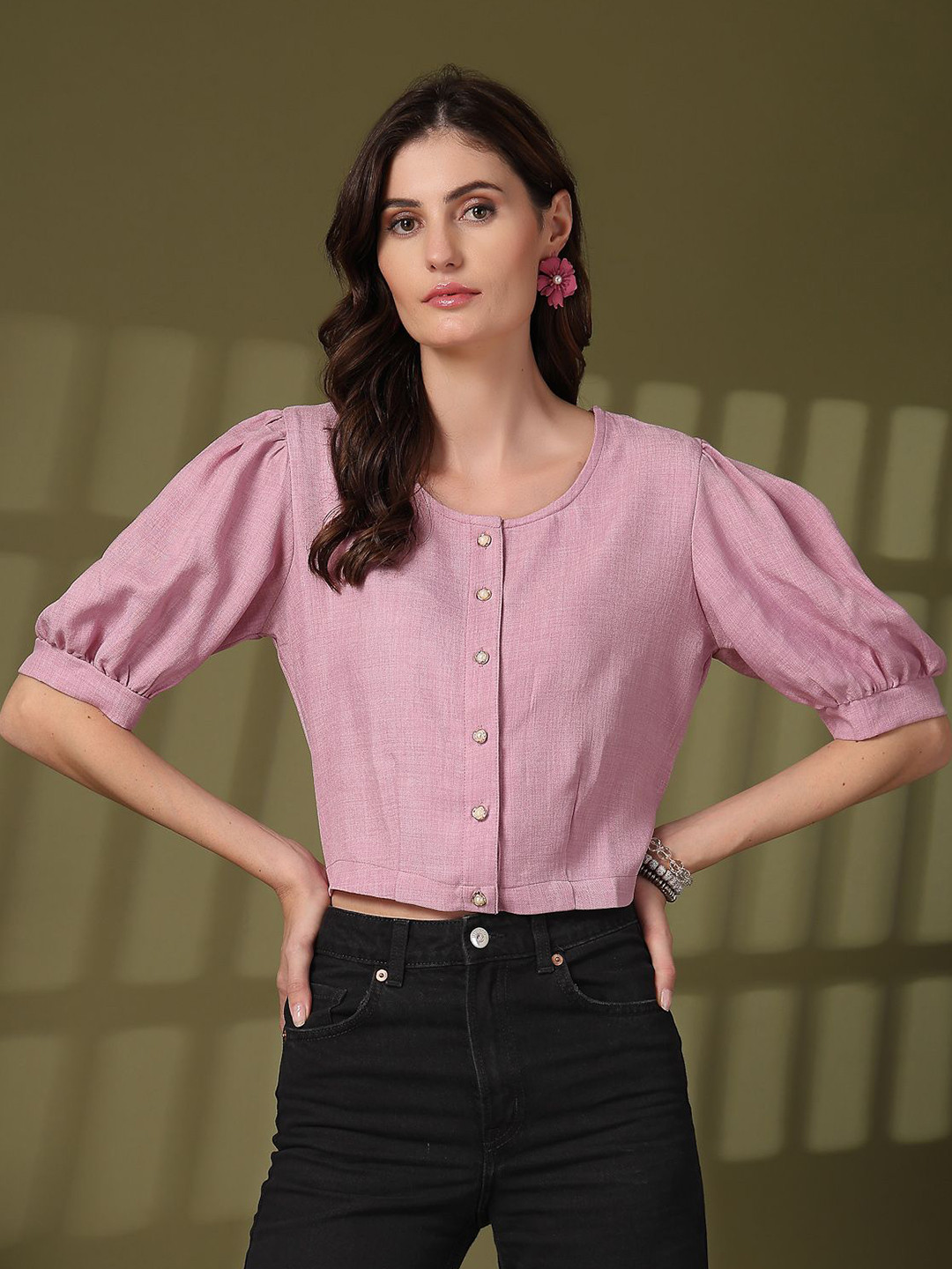 plusS Cotton Crop Top