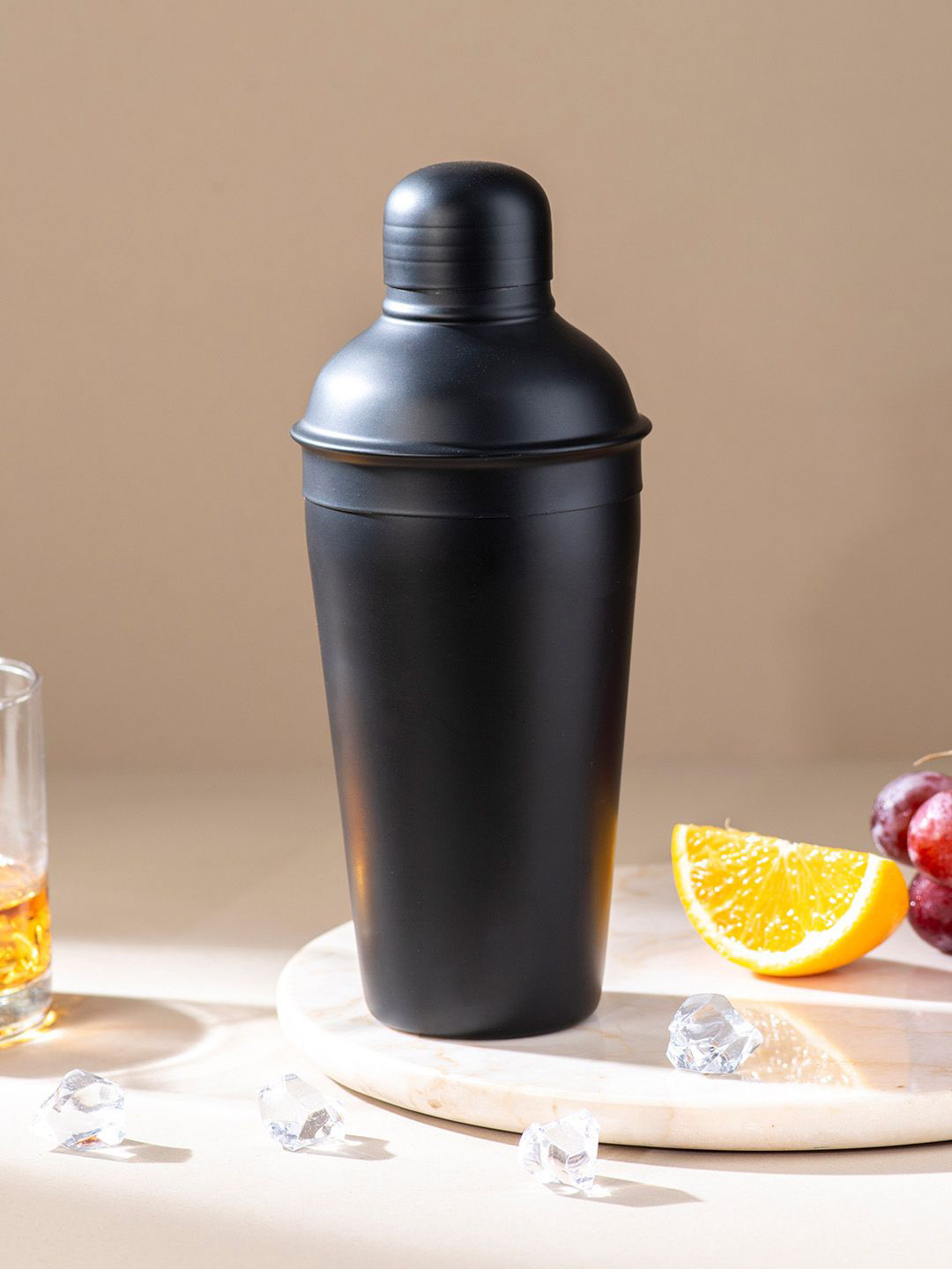 nestroots Black Stainless Steel Cocktail Shaker