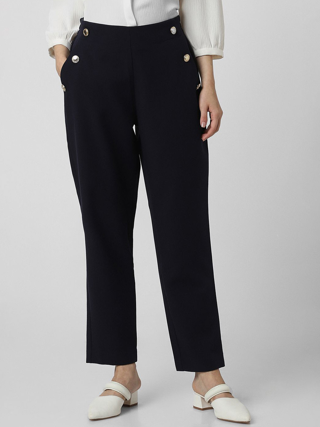 Van Heusen Woman Mid-Rise Regular Fit Trousers