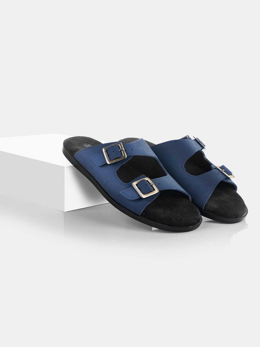 LA MARCA Men Colourblocked Leather Monks