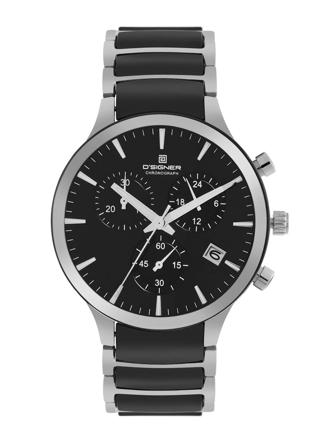 D'SIGNER  Men Brass Dial & Bracelet Style Straps Analogue Chronograph Watch 747BCRM.3G