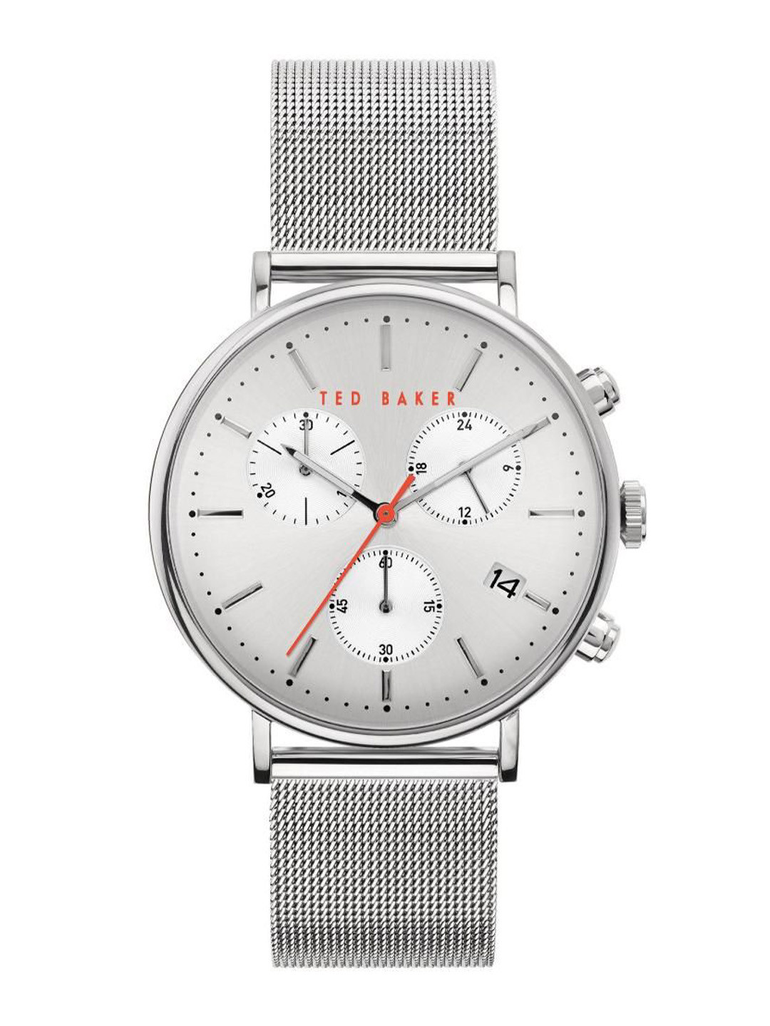 Ted Baker Men Dial & Stainless Steel Bracelet Style Straps Analogue Watch SHBKPMMF901NT