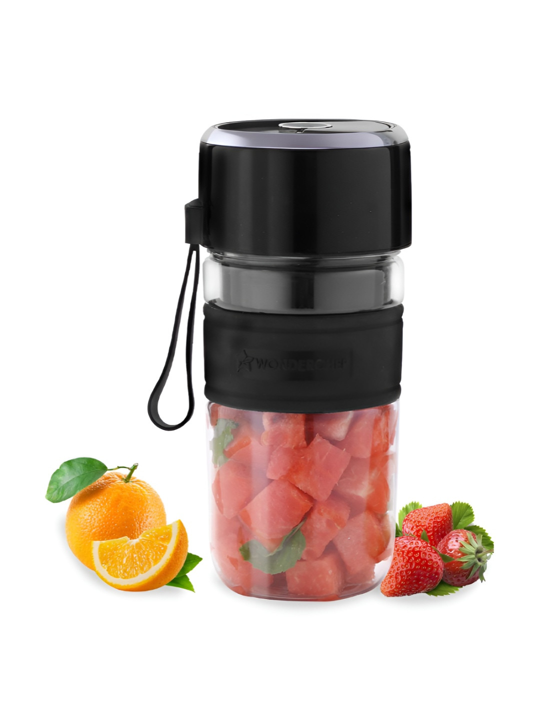 Wonderchef Nutri-Cup Zip Black Plastic Portable Blending Wet and Dry Grinder-400W