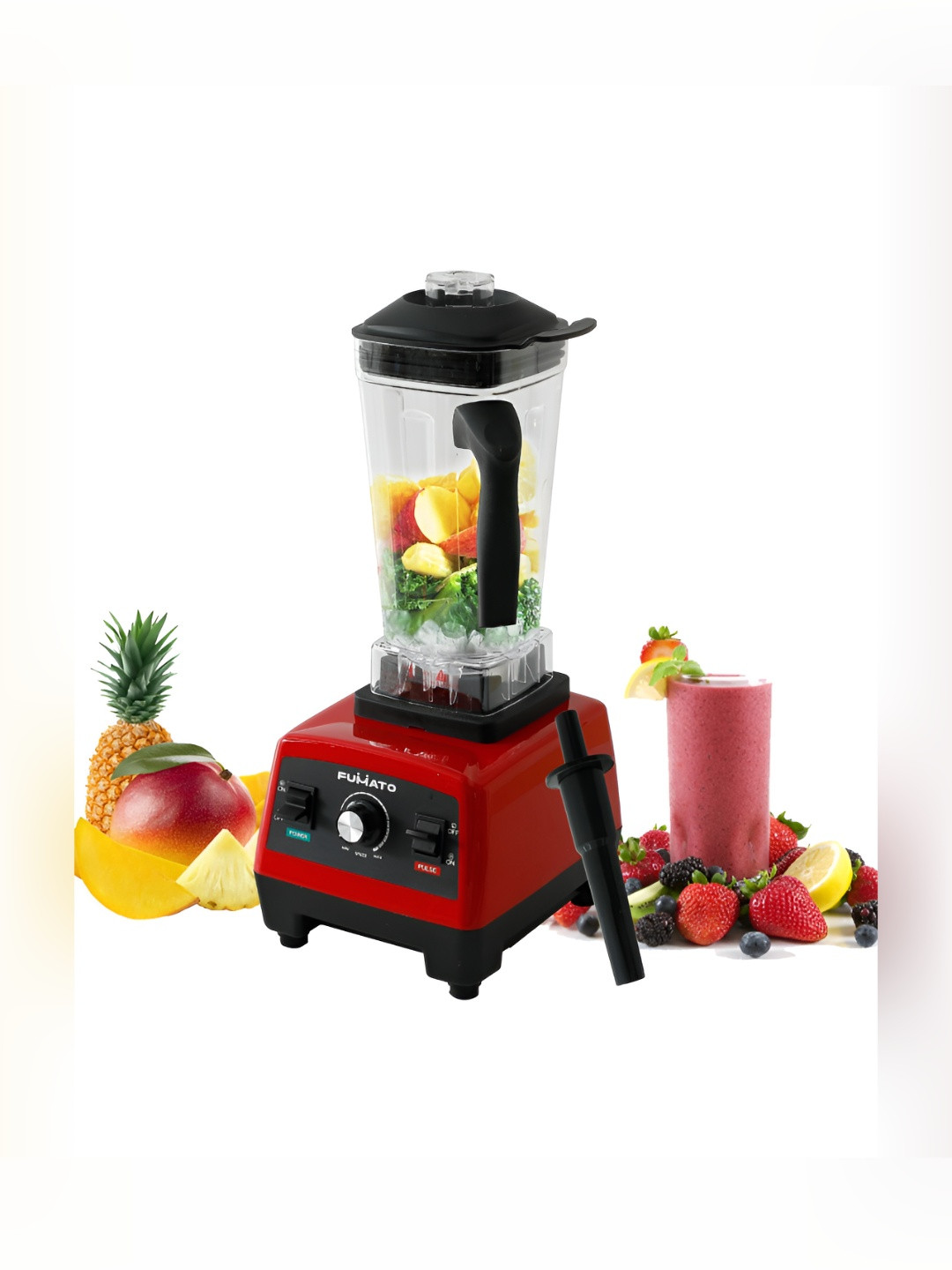 The Better Home Fumato Red Plastic Fast Heat Dissipation Wet Grinder-2000W