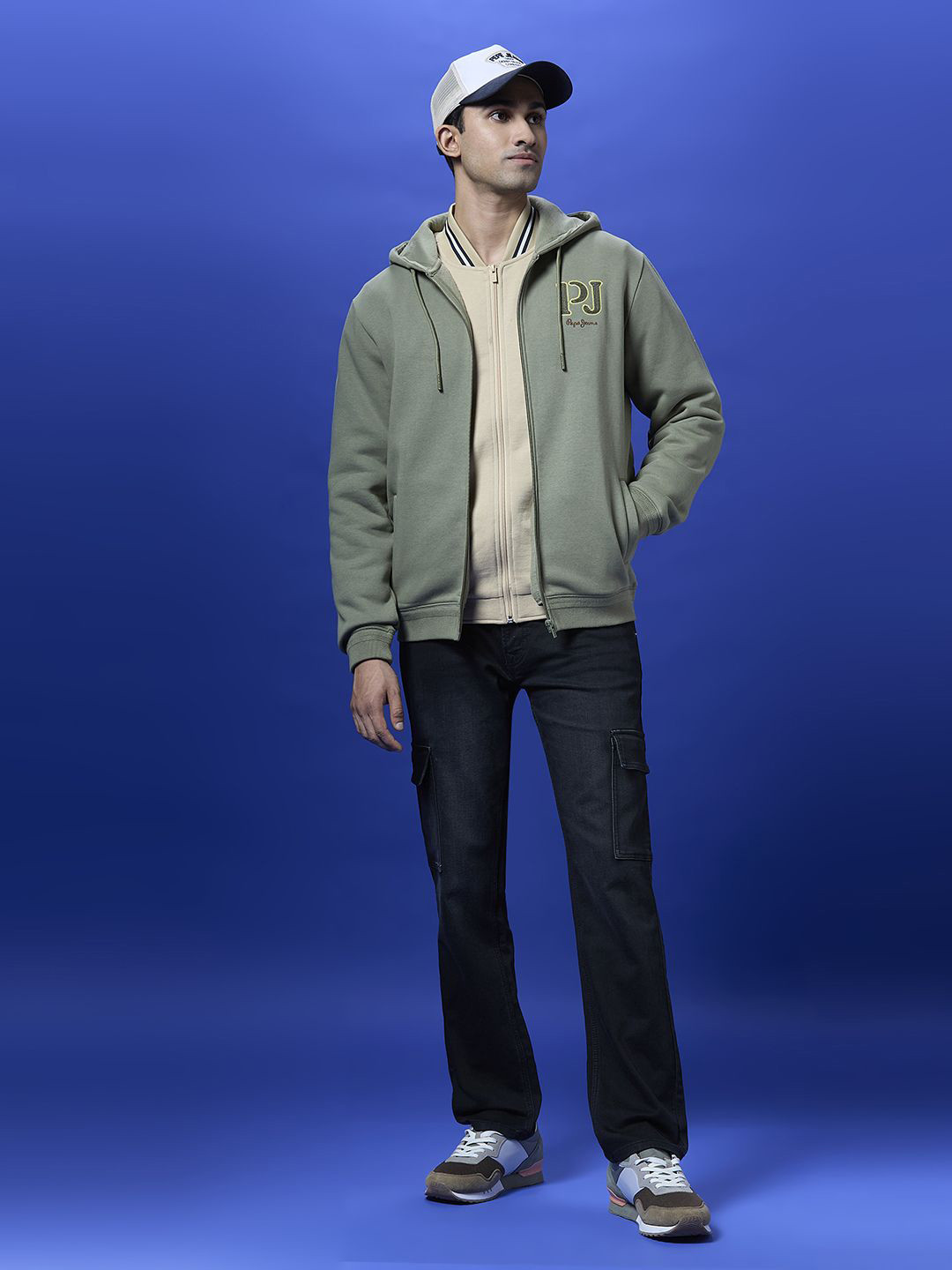 Pepe Jeans Men Front-Open Sweatshirt