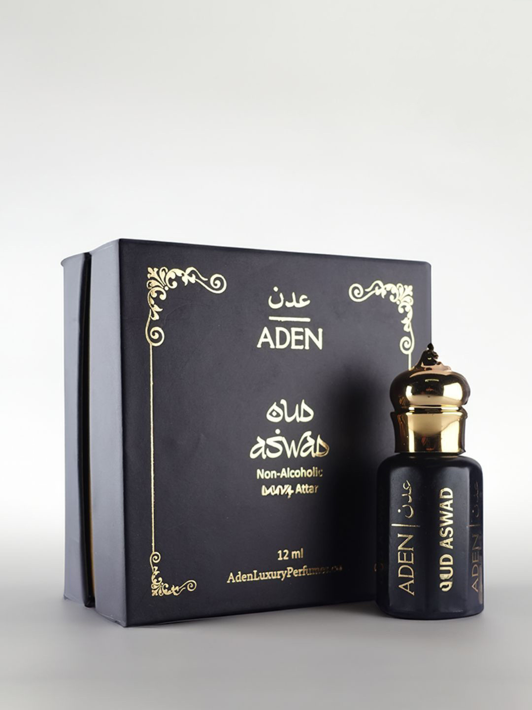 ADEN Oud Aswad Non-Alcoholic Luxury Attar - 12 ml