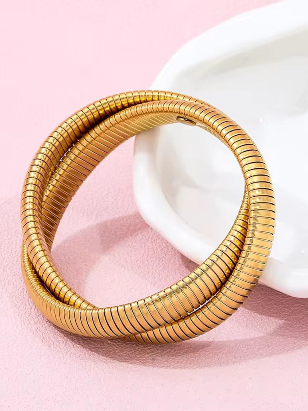 DIVASTRI Women Antique Gold-Plated Bracelet