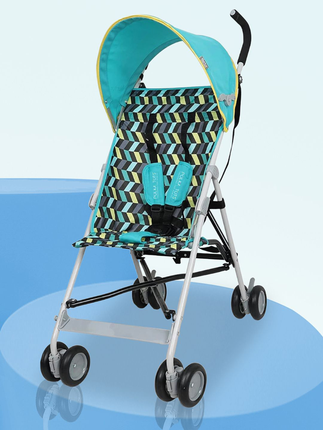 Polka Tots Infants Zic Zac Printed  Buggy Strollers EasyDrifft