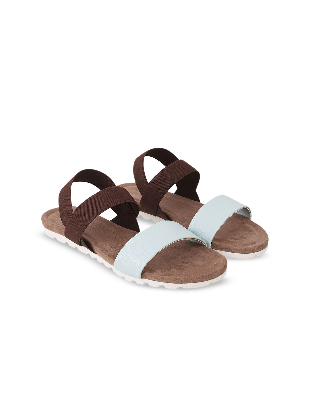 Lazera Women Relaxed Open Toe Flats with Backstrap